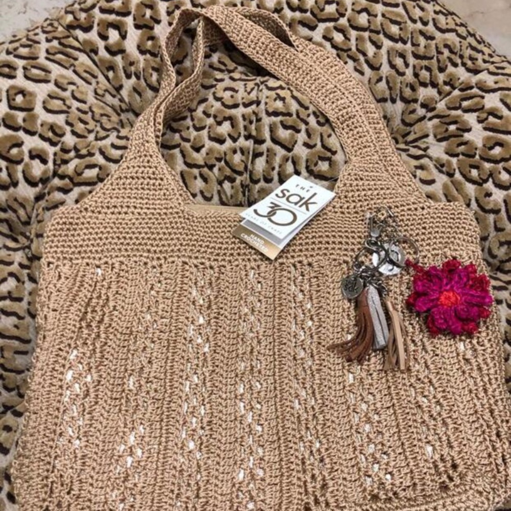 The SAK crocheted purse